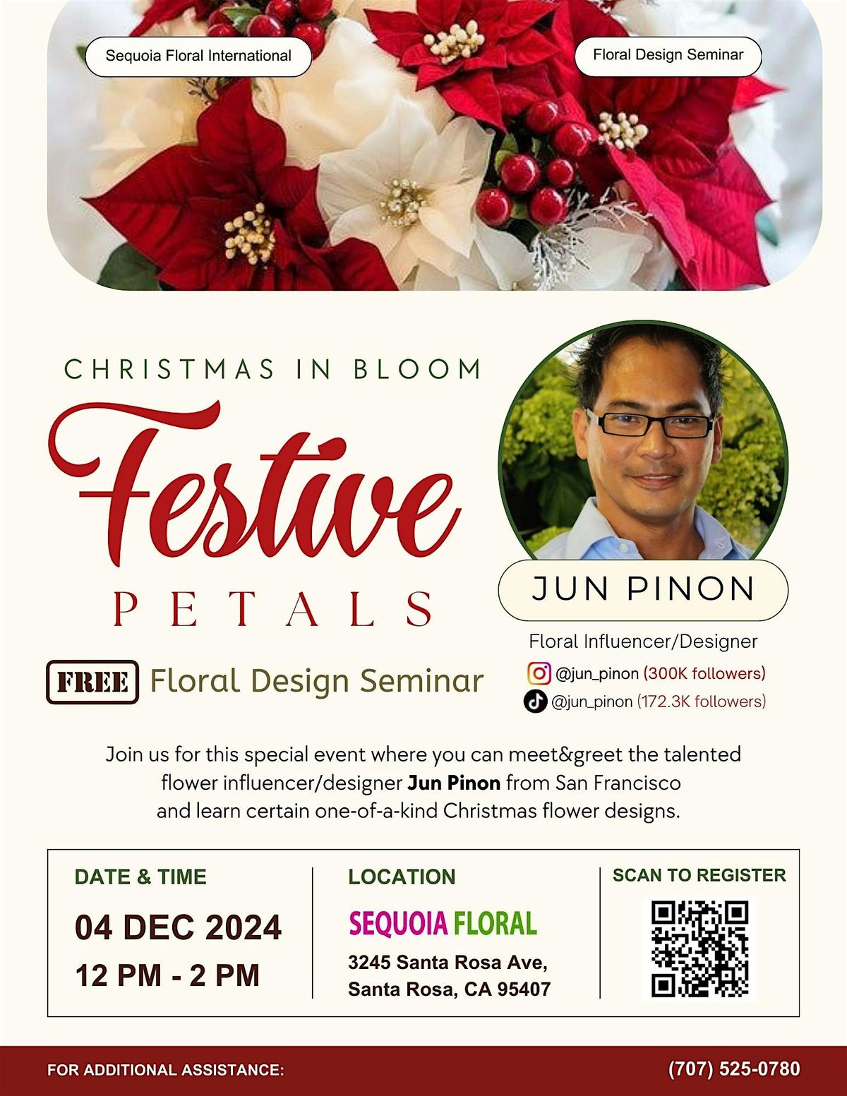 FREE FLOWER SEMINAR | Festive Petals (12\/04)