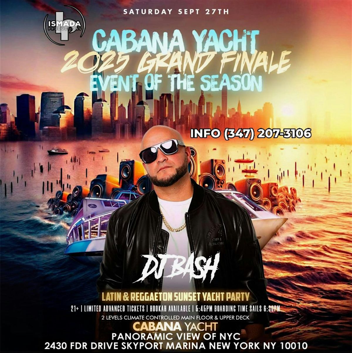 Latin & Reggaeton Yatch Party 2025 grand finale (event of the season)