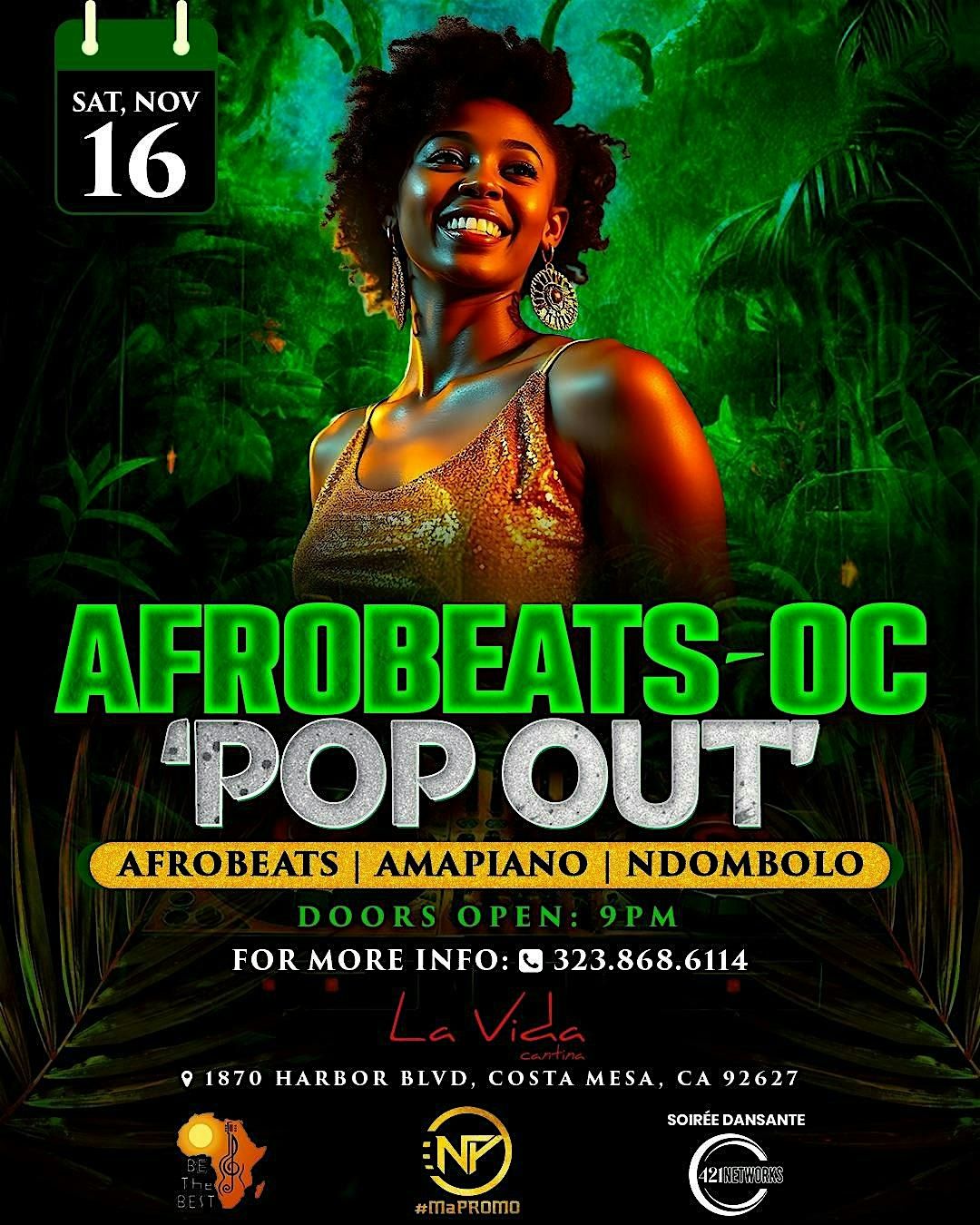 AFROBEATS-OC 'POP OUT'