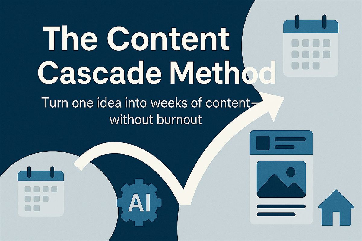 The Content Cascade Method: Effortless Content Creation for Realtors