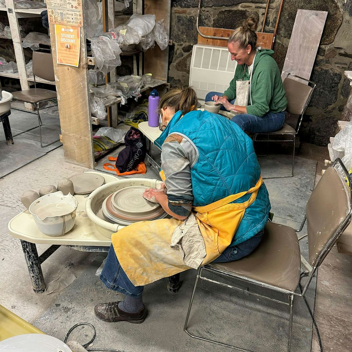 EVENING SESSION:  POTTERY WHEEL BASICS AND BEYOND (WEDNESDAYS)