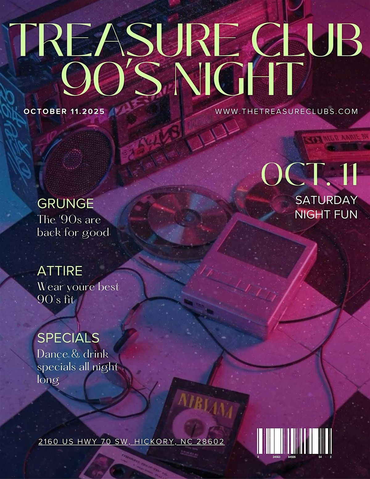 90's Throwback Night at The Treasure Club