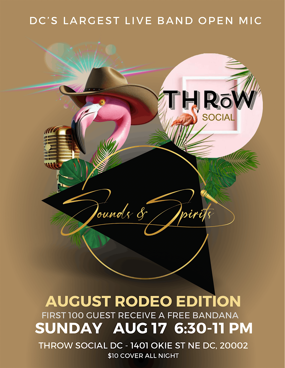 Sounds & Spirits August 2025 - Live Band Open Mic