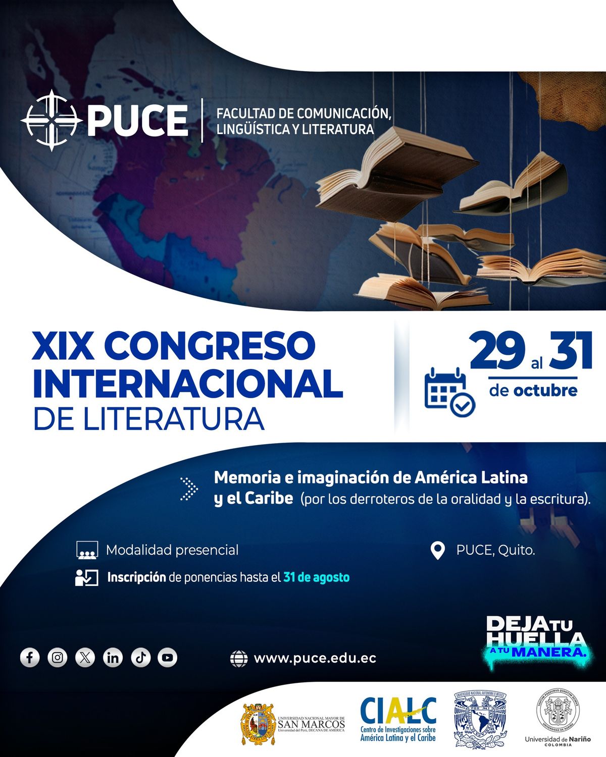 Congreso Internacional de Literatura Memoria e Imaginaci\u00f3n en Am\u00e9rica Latina y el Caribe 2024