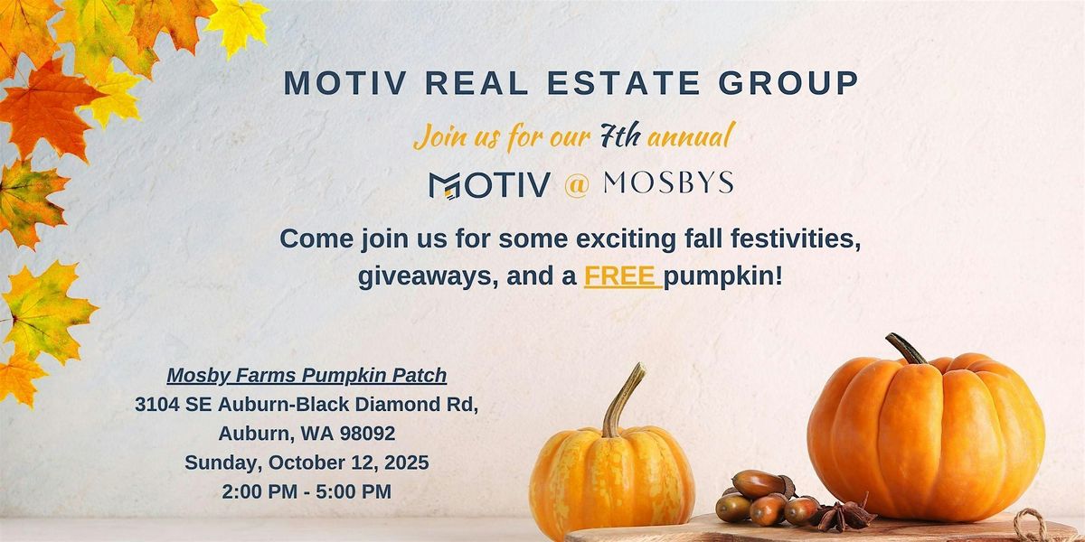 7th Annual - Motiv @ Mosby's Pumpkin Patch event!