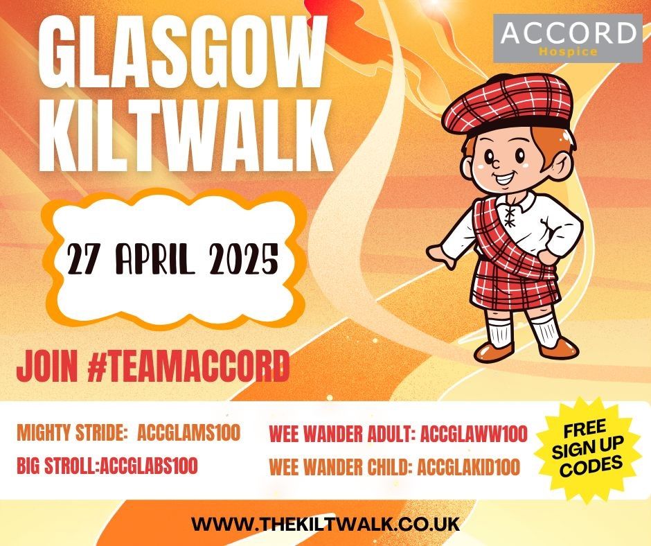 Glasgow Kiltwalk for ACCORD - FREE PLACES!