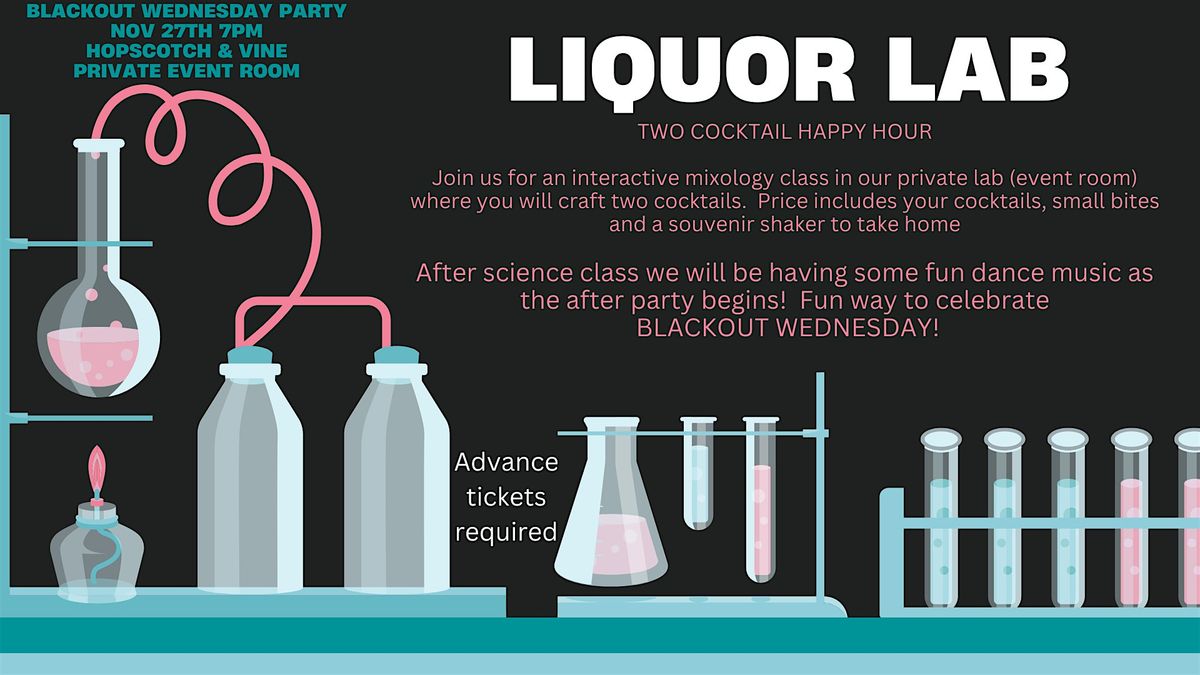 Blackout Wednesday Mixology Class & Fun