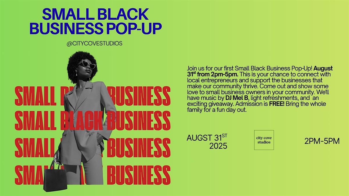 Small Black Business Pop-Up at City Cove Studios