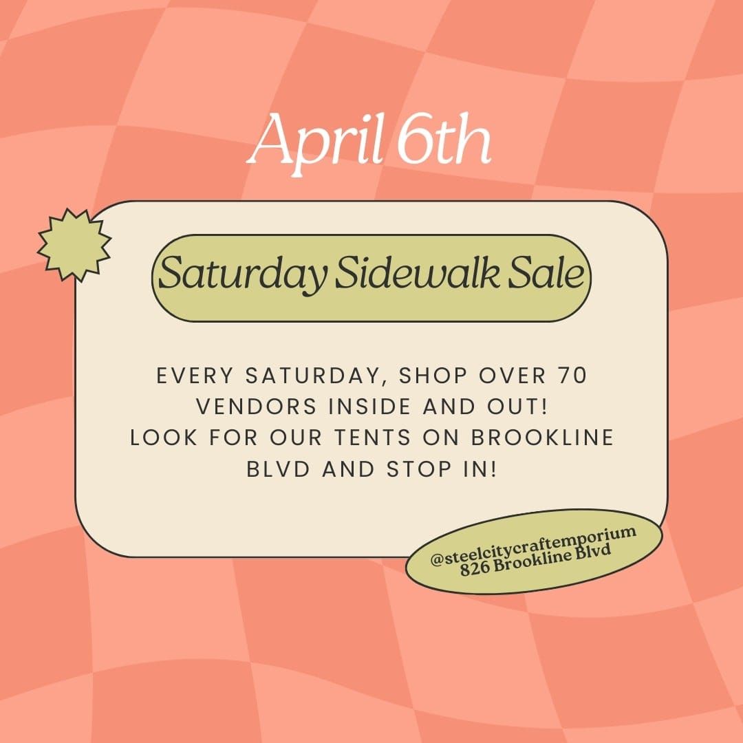 Saturday Sidewalk Sale 