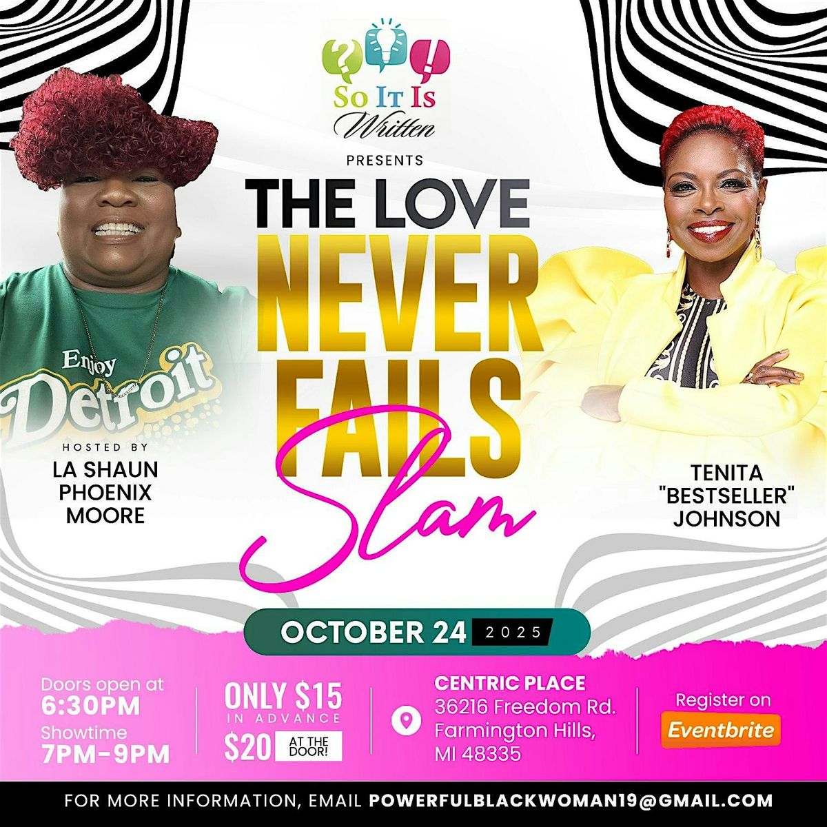 The Love Never Fails Slam!