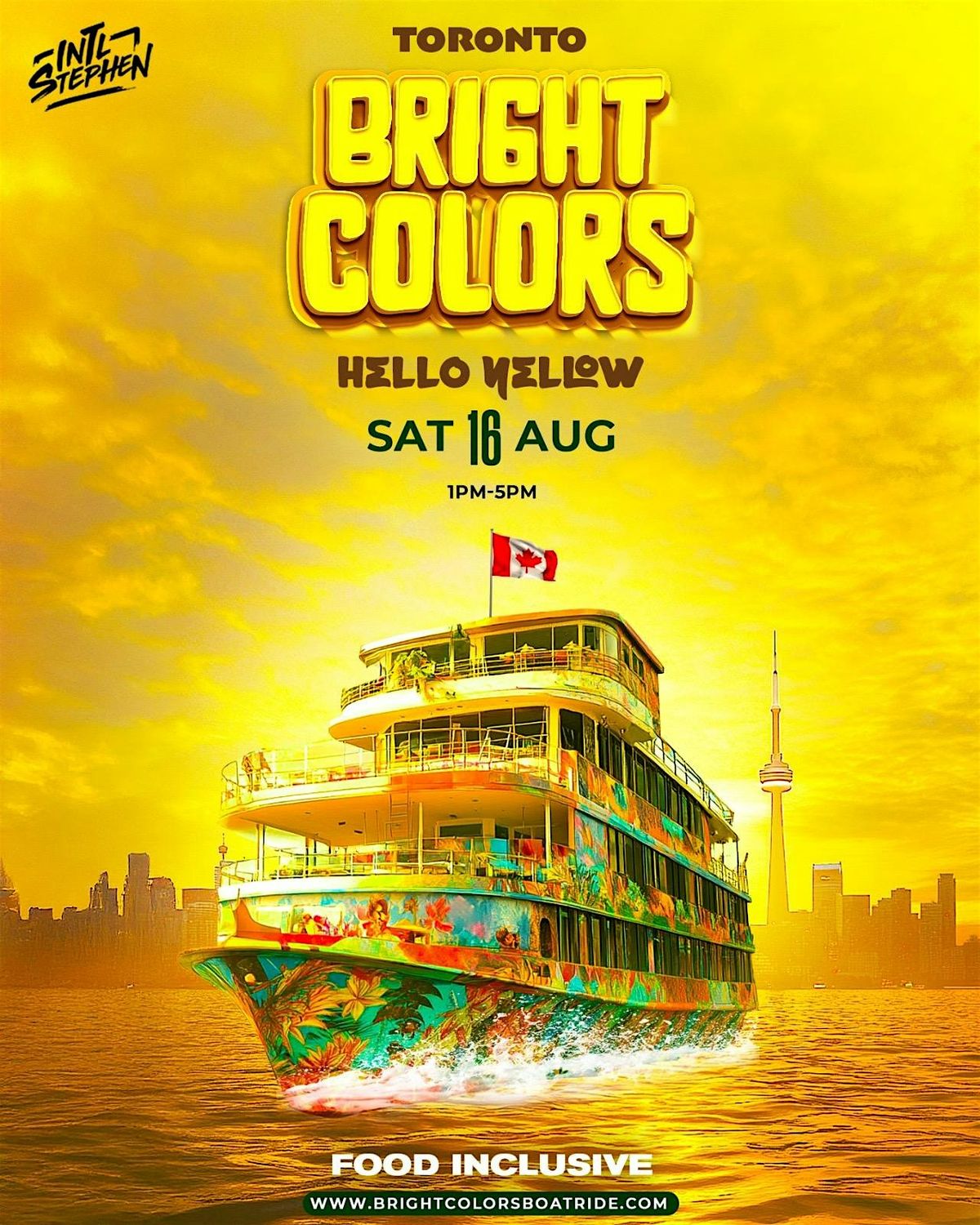 Bright Colors Boatride (Toronto) - Hello Yellow