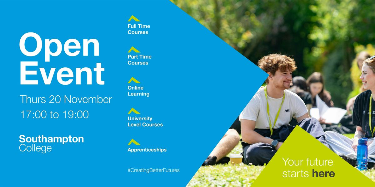 Southampton College Open Event - Thursday 20th November 2025