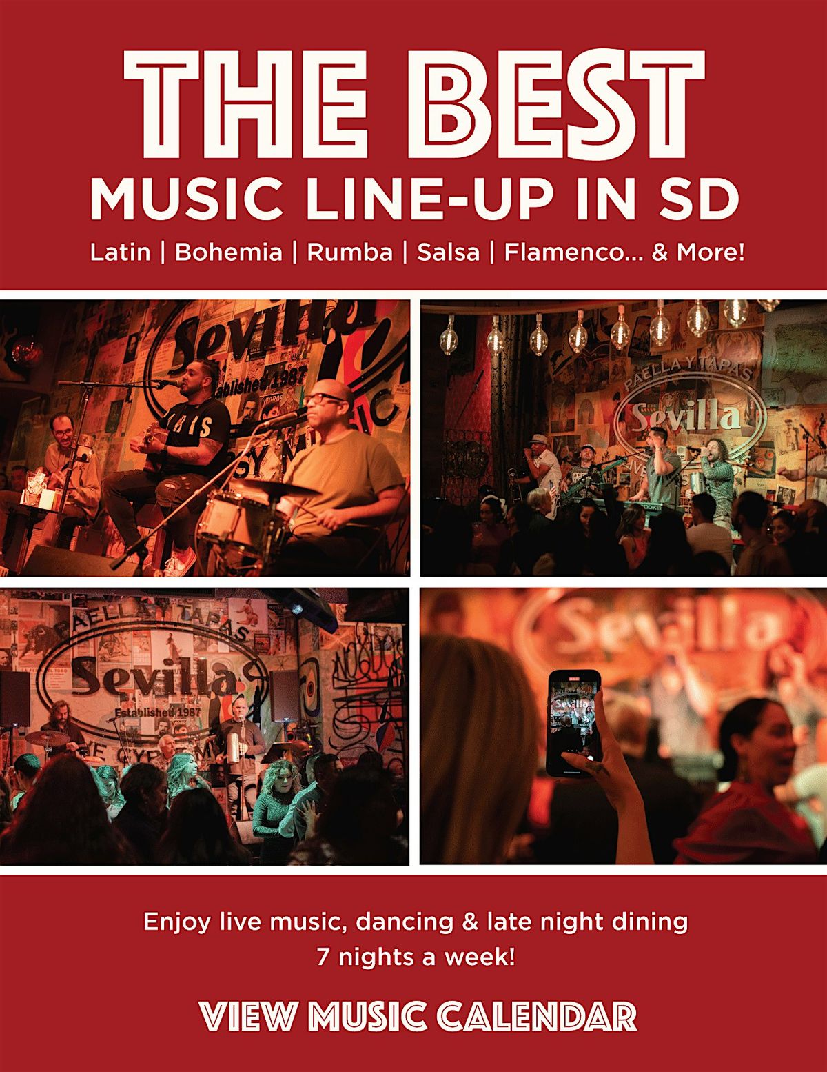 The Best Music Line-Up in Costa Mesa: Live Latin, Salsa & Flamenco Nights