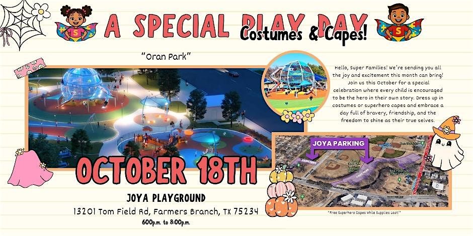 Sensory Friendly Special Play Day Costumes and Capes