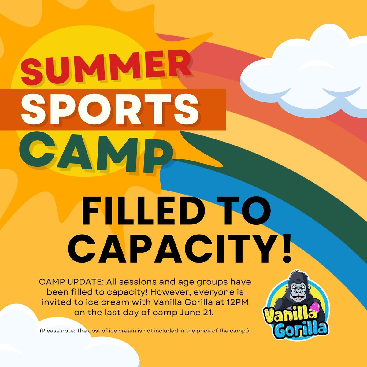 GSL Summer Sports Camp & Vanilla Gorilla Frozen Treats Appearance