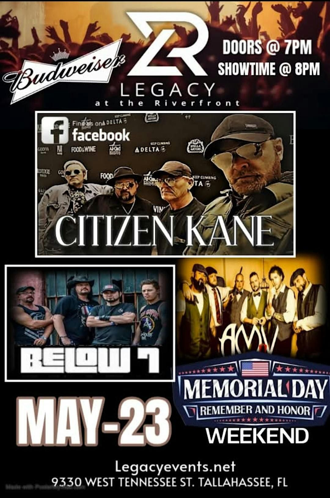 Memorial Weekend Show Feat Citizen Kane w\/ special guests Below 7 and AMV!