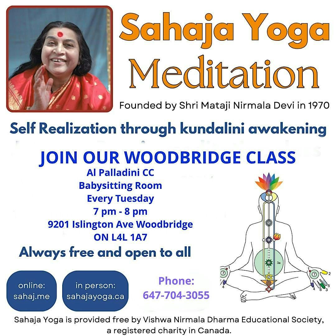 Sahaja Yoga Meditation Classes -Free