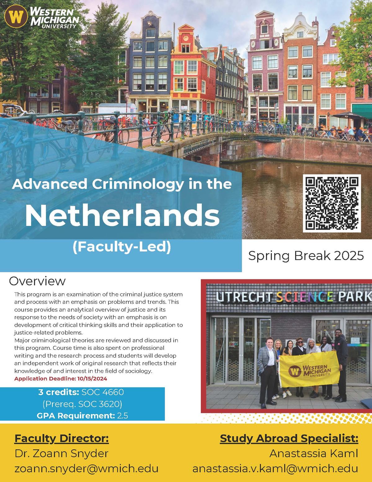 Advanced Criminology in the Netherlands Informational Meeting