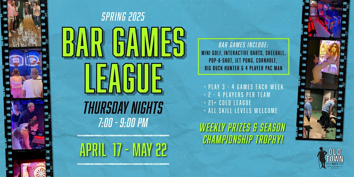 Spring 2025 Bar Games League