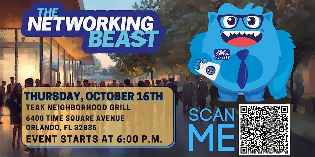Networking Event & Business Card Exchange by The Networking Beast (Orlando)