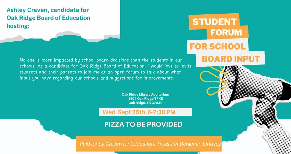 Student Forum for School Board Input