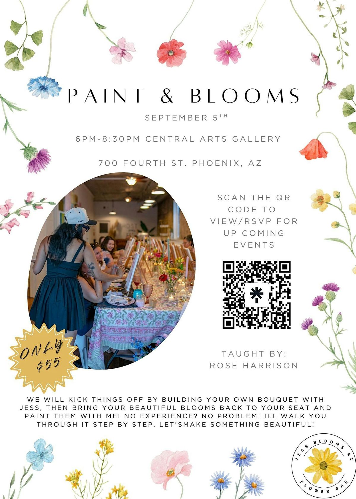 Paint&Blooms @central arts market gallery