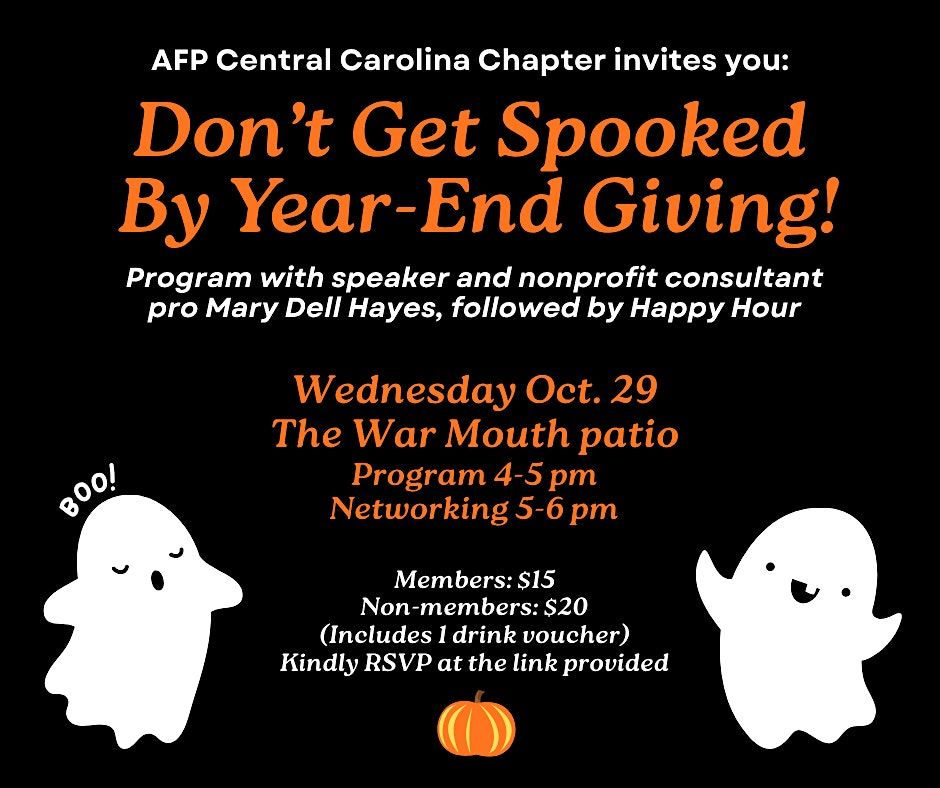 Don't Get Spooked By Year-End Giving!