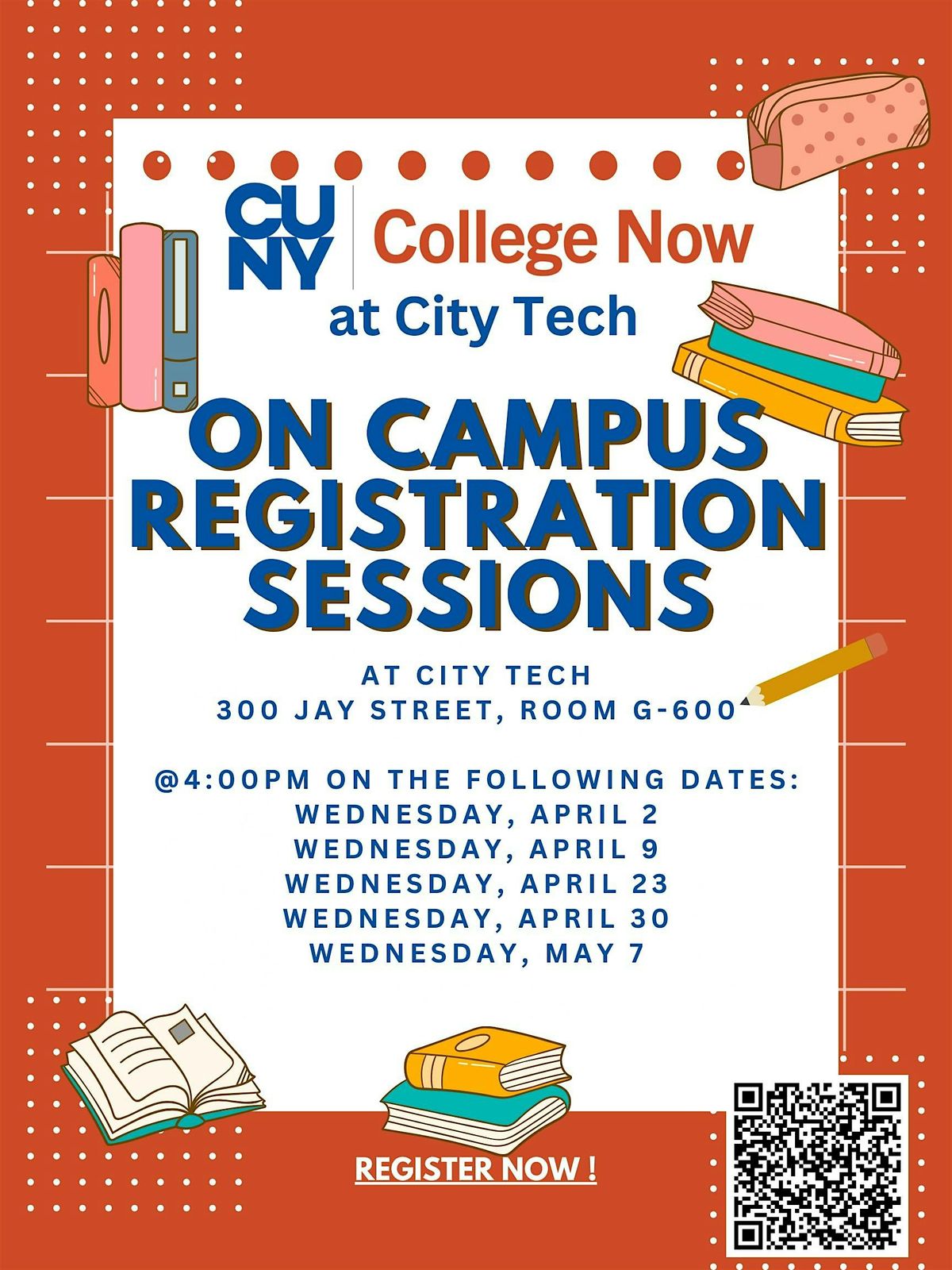 College Now On-Campus Registration Session