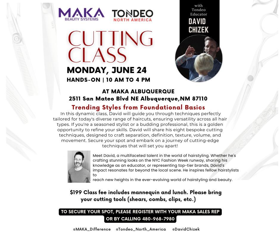 Tondeo HANDS ON Cutting Class