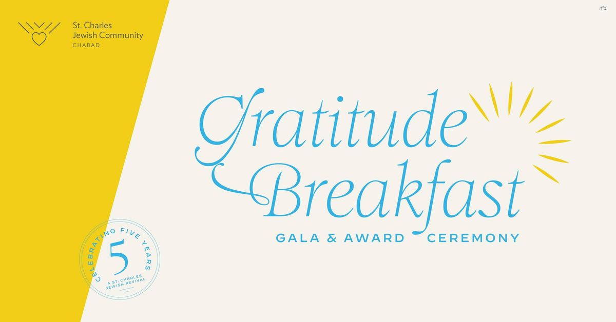 Gratitude Breakfast ~ Gala & Award Ceremony