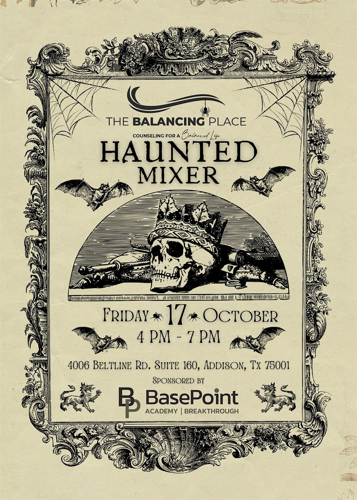 Haunted Mixer Hosted By The Balancing Place, Sponsored by BasePoint Academy
