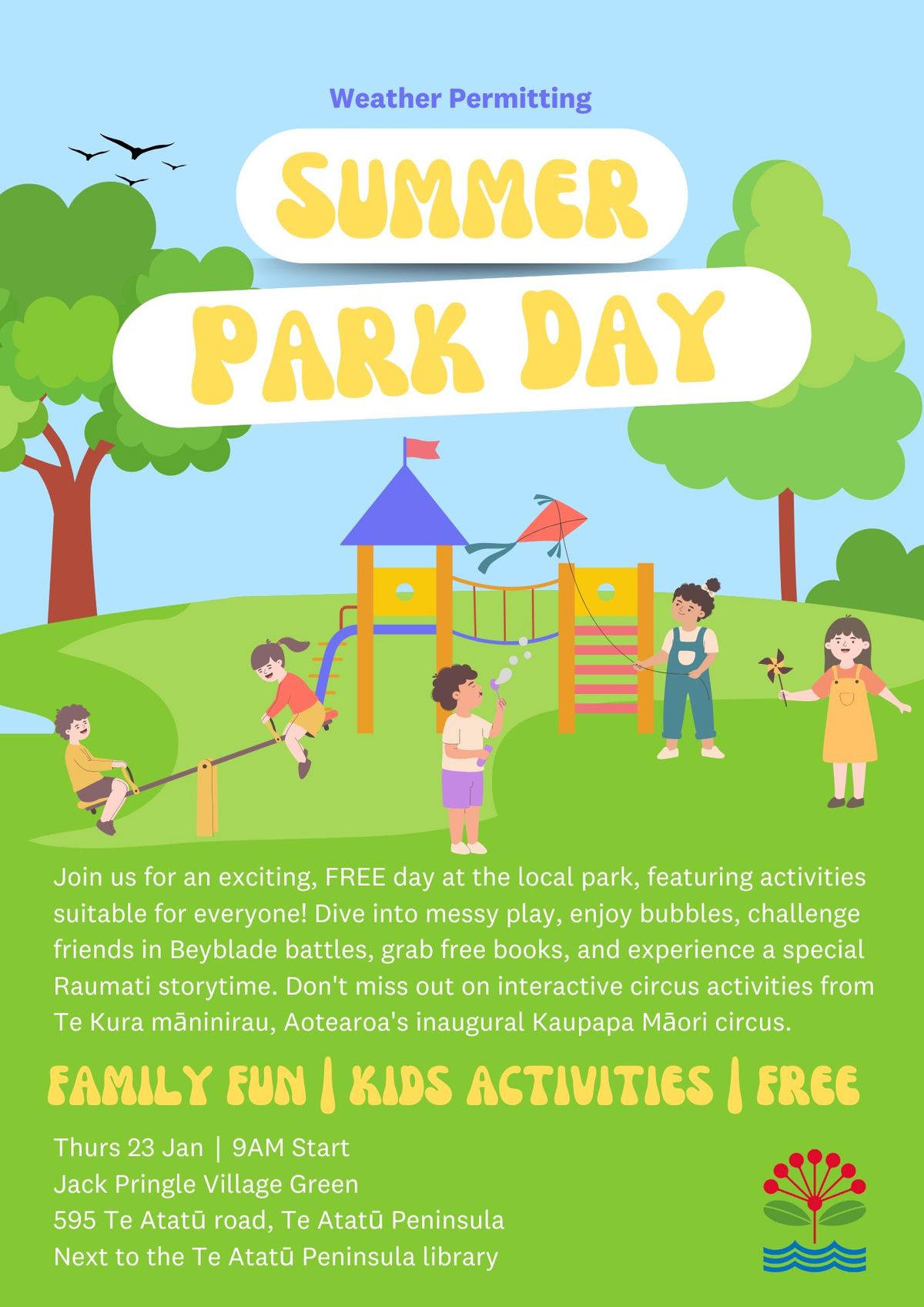 Summer Park Day at Jack Pringle Village Green!