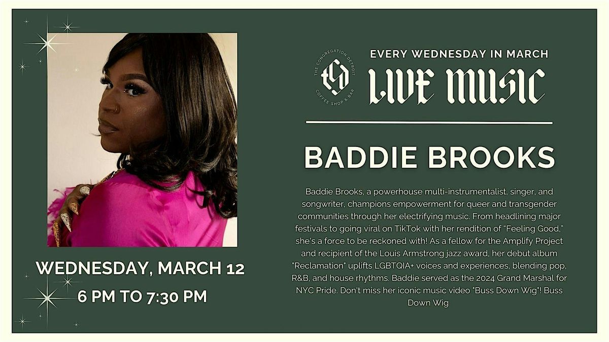 Free Live Music - Baddie Brooks