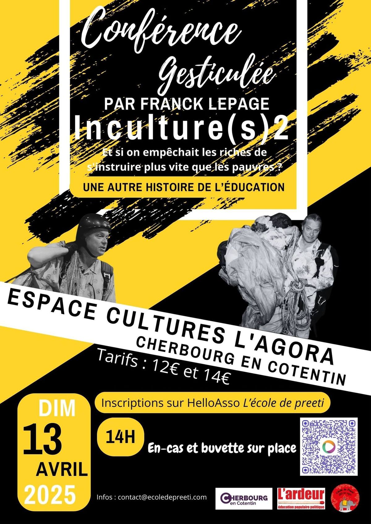 Franck Lepage : "Une autre histoire de l'\u00e9ducation" - Conf\u00e9rence Gesticul\u00e9e - Cherbourg en Cotentin