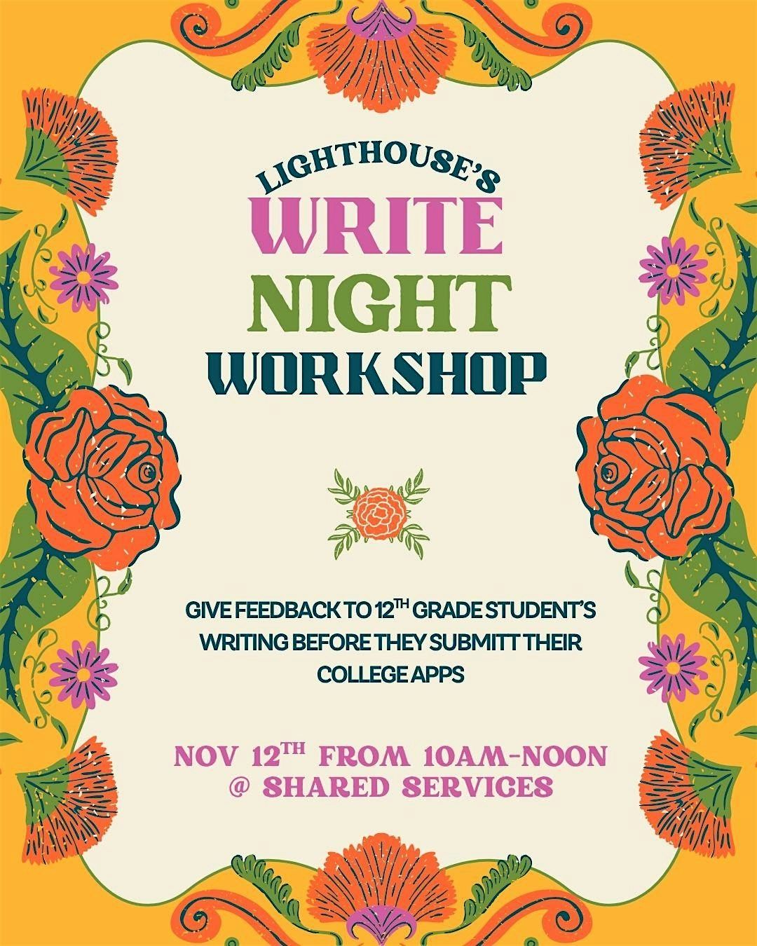 Write Night Workshop