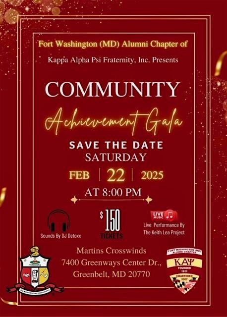 Fort Washington (MD) Alumni KApsi Inaugural Community Achievement Gala