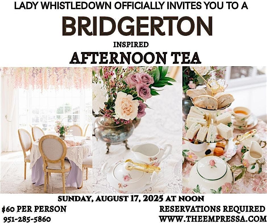 A Bridgerton inspired Afternoon Tea