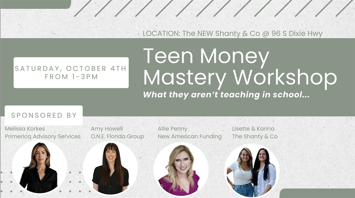 *FREE* TEEN Money Mastery Workshop