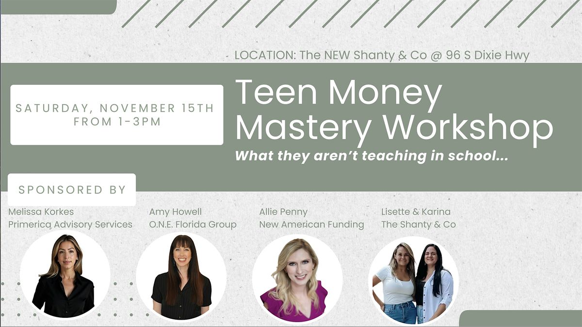 *FREE* TEEN Money Mastery Workshop