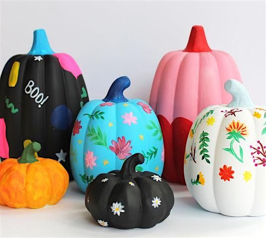 Kids Paint a Pumpkin