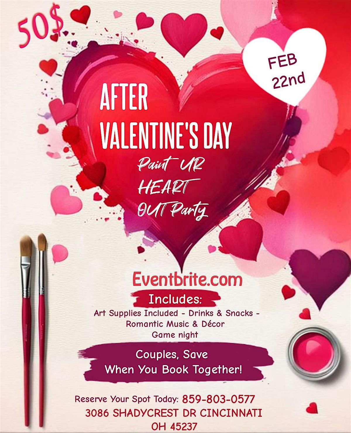 PAINT UR HEART OUT AFTER VALENTINE'S