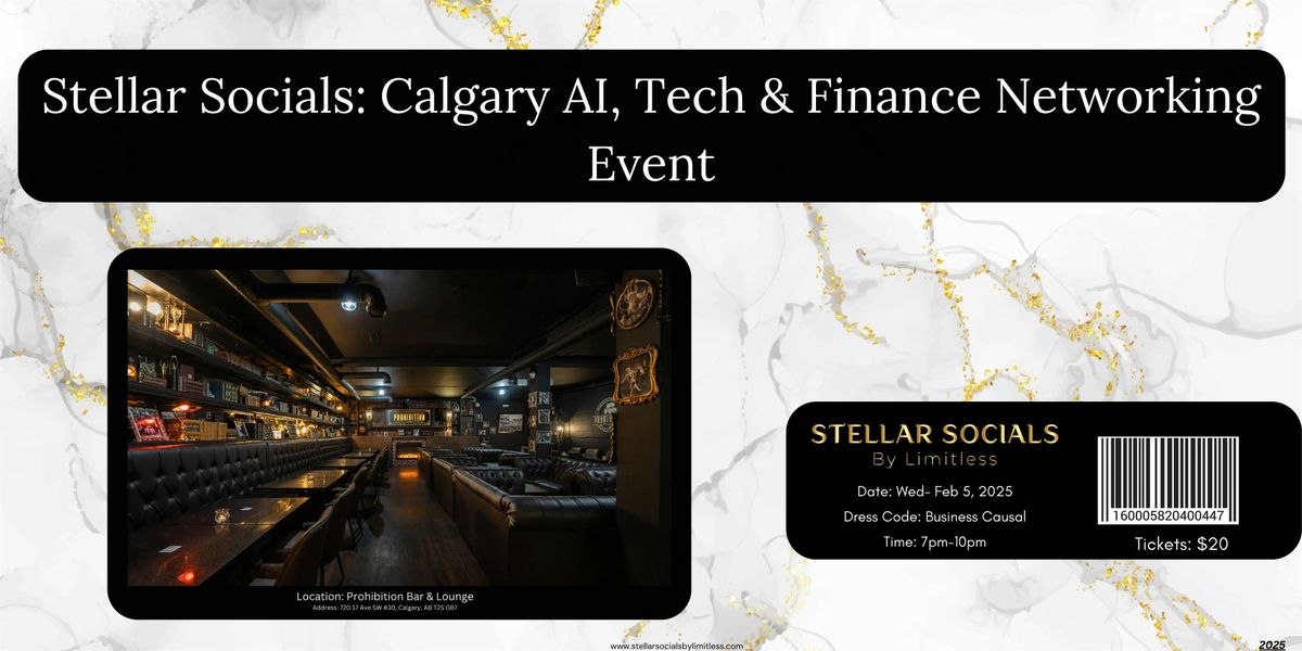 Calgary AI, Tech & Finance Networking Event