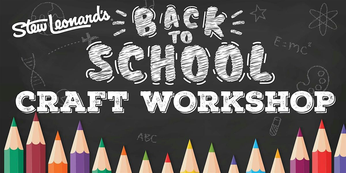 Back to School Craft Workshop on the Sidewalk