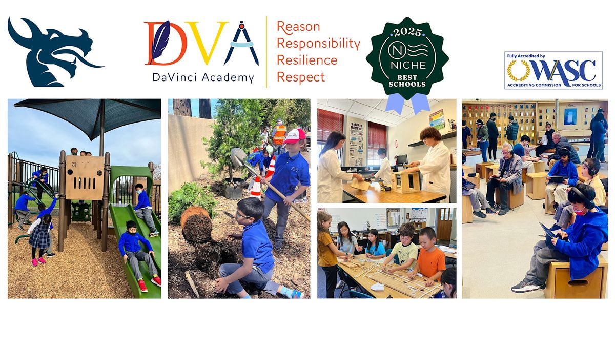 DaVinci Academy Open House, featuring K-8