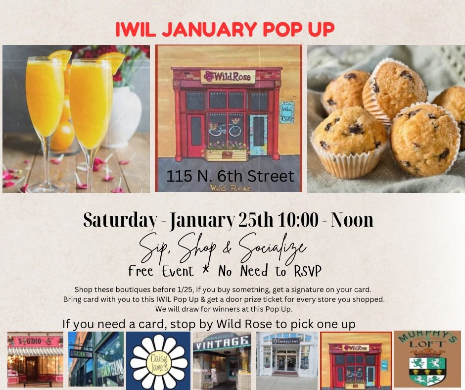 IWIL January Pop-Up: Sip, Shop and Socialize