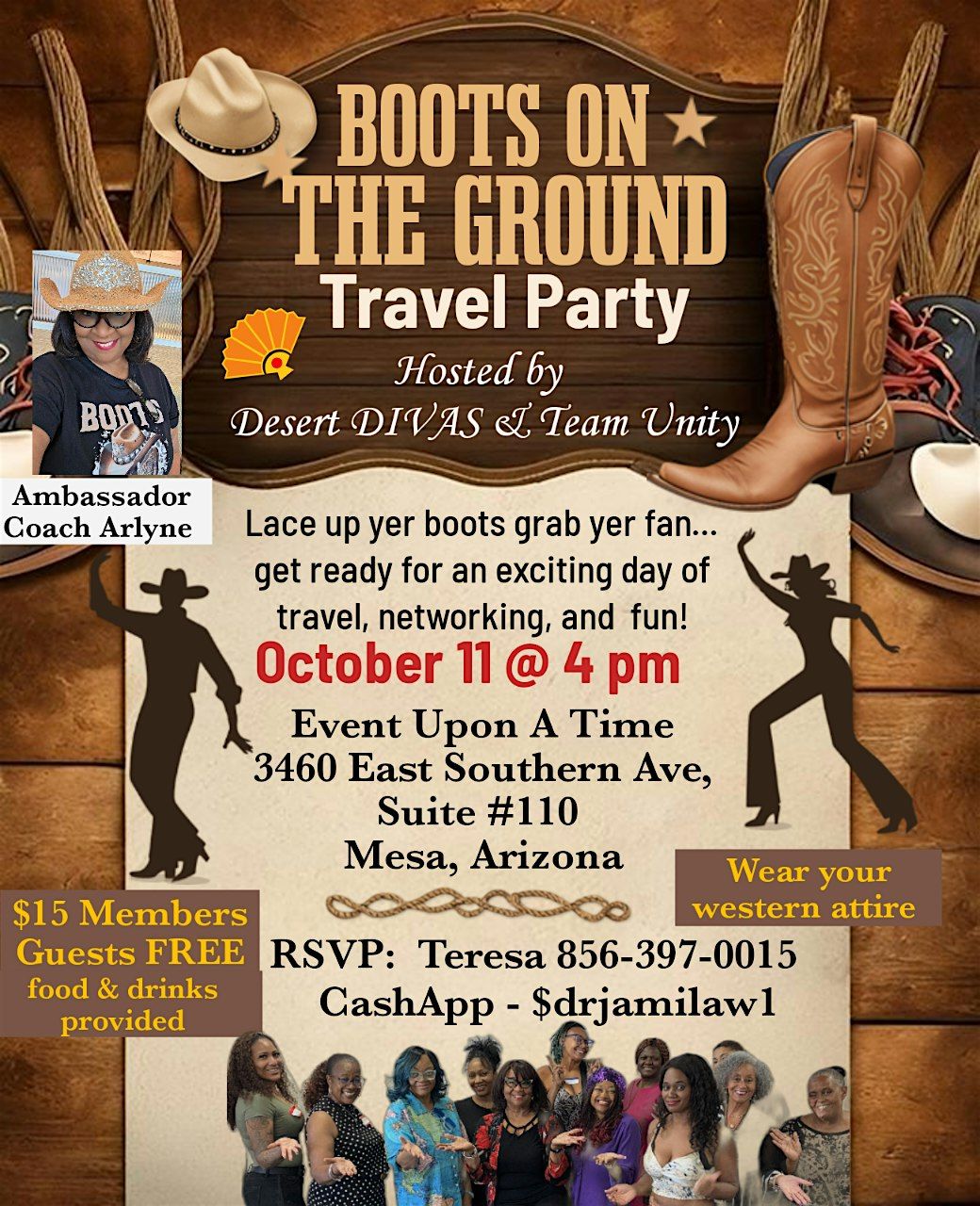 "BOOTS ON THE GROUND" TRAVEL PARTY