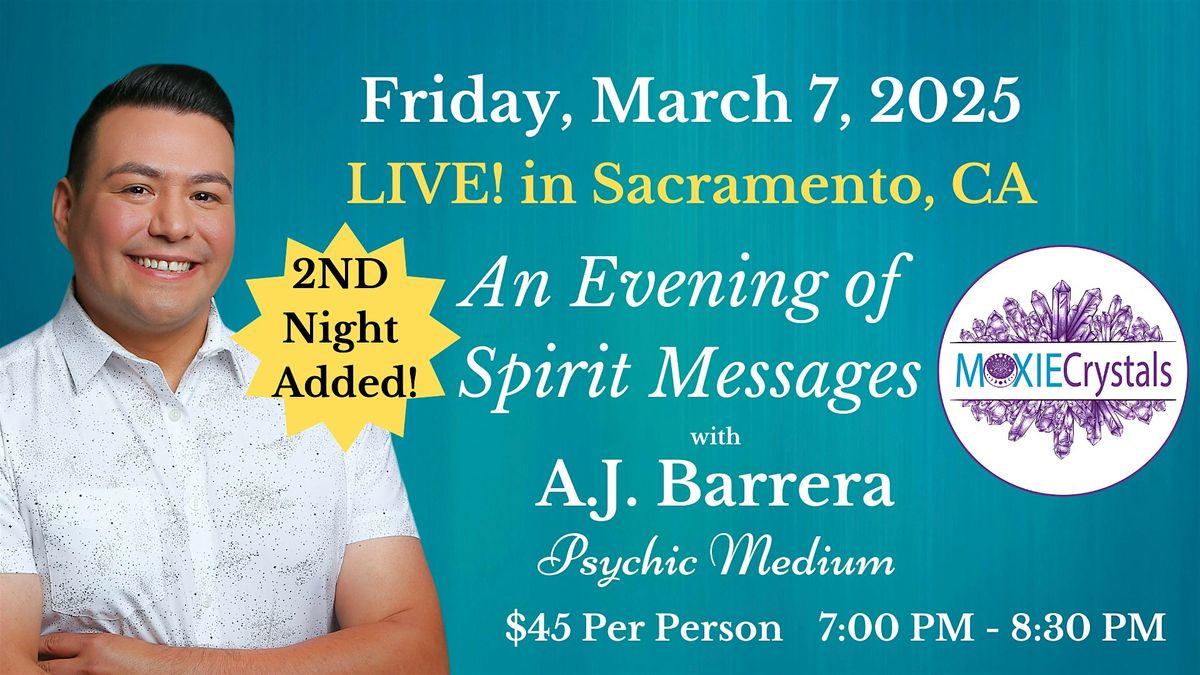 An Evening of Spirit Messages with Psychic Medium A.J. Barrera