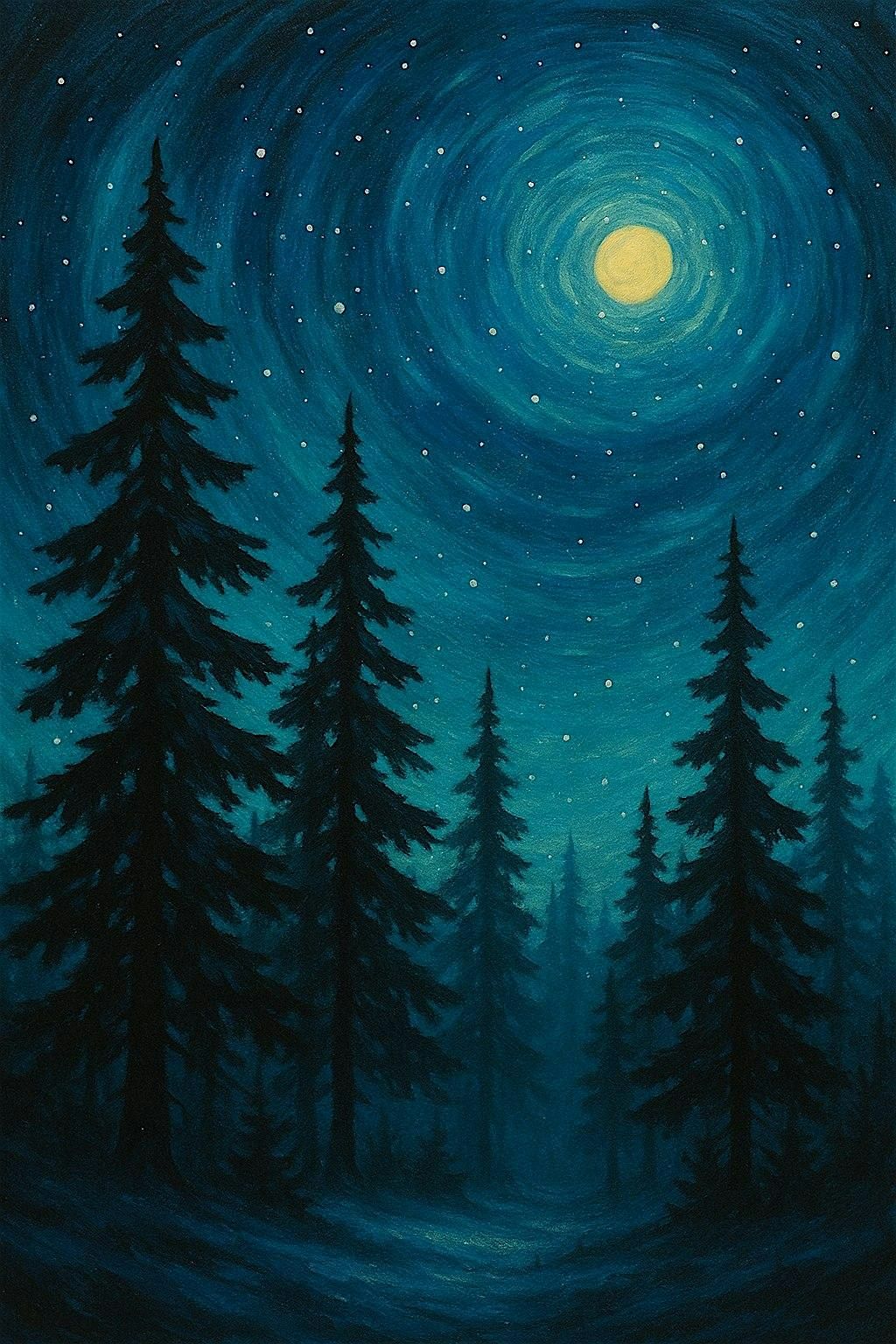 Paint & Sip: Starry Pines at The Vogt House by Banging Gavel Brews