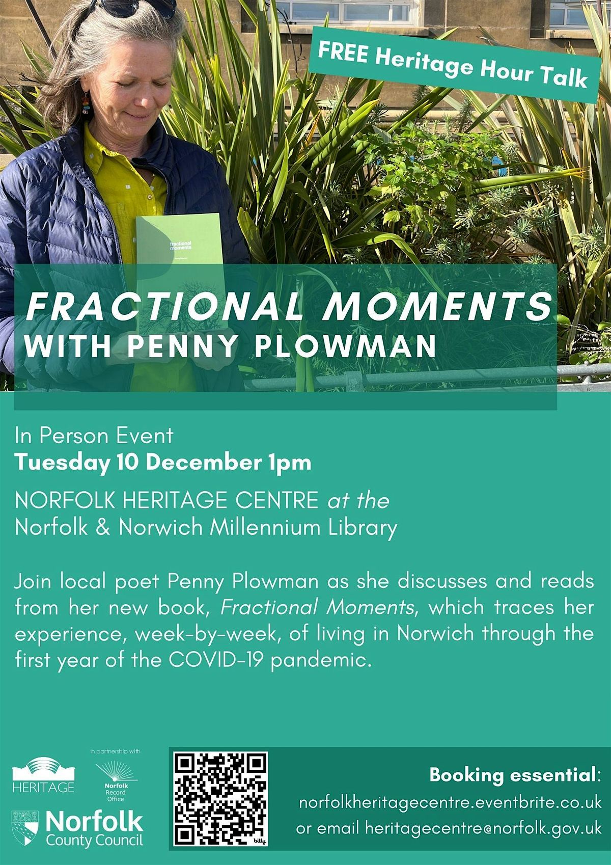 IN PERSON Fractional Moments with Penny Plowman