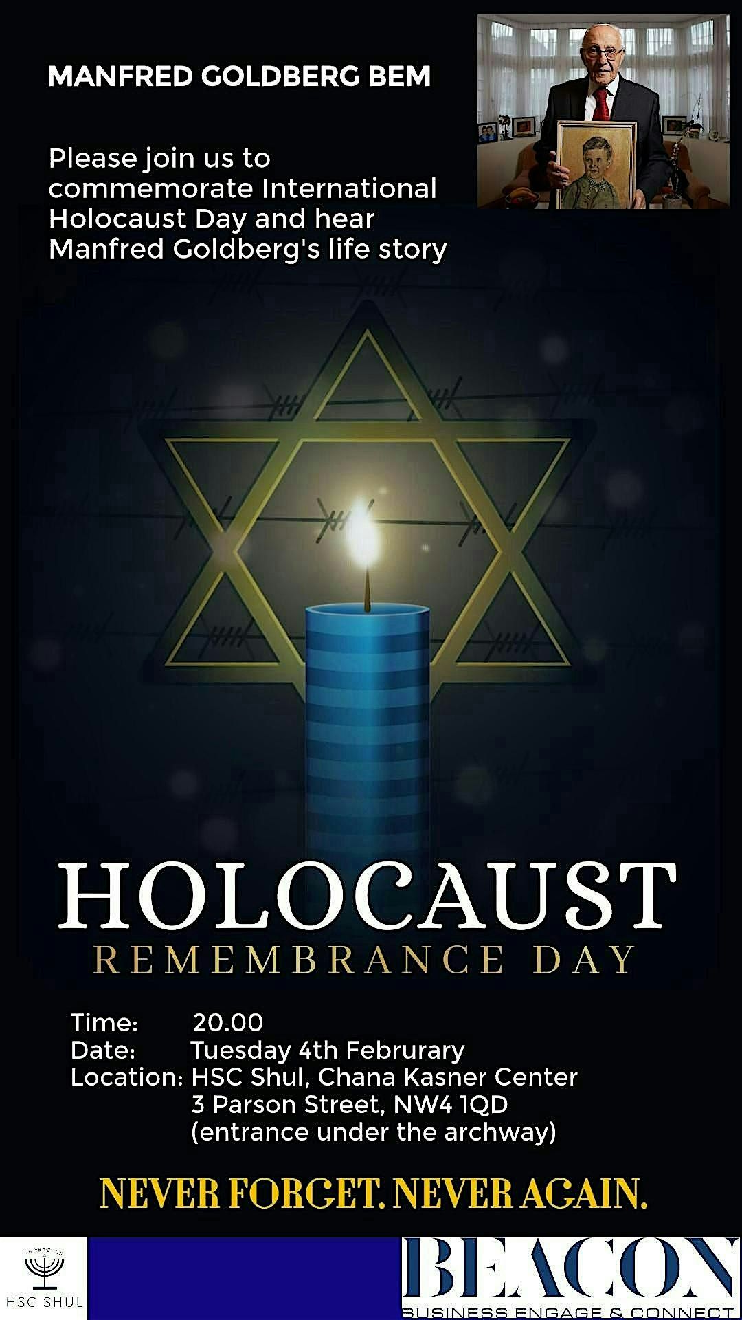 Holocaust Remembrance - Manfred Goldberg BEM